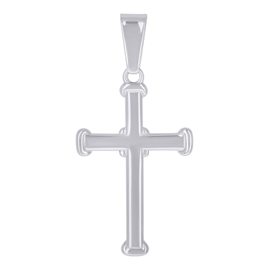 Sterling Silver Unisex Cross Religious Charm Pendant