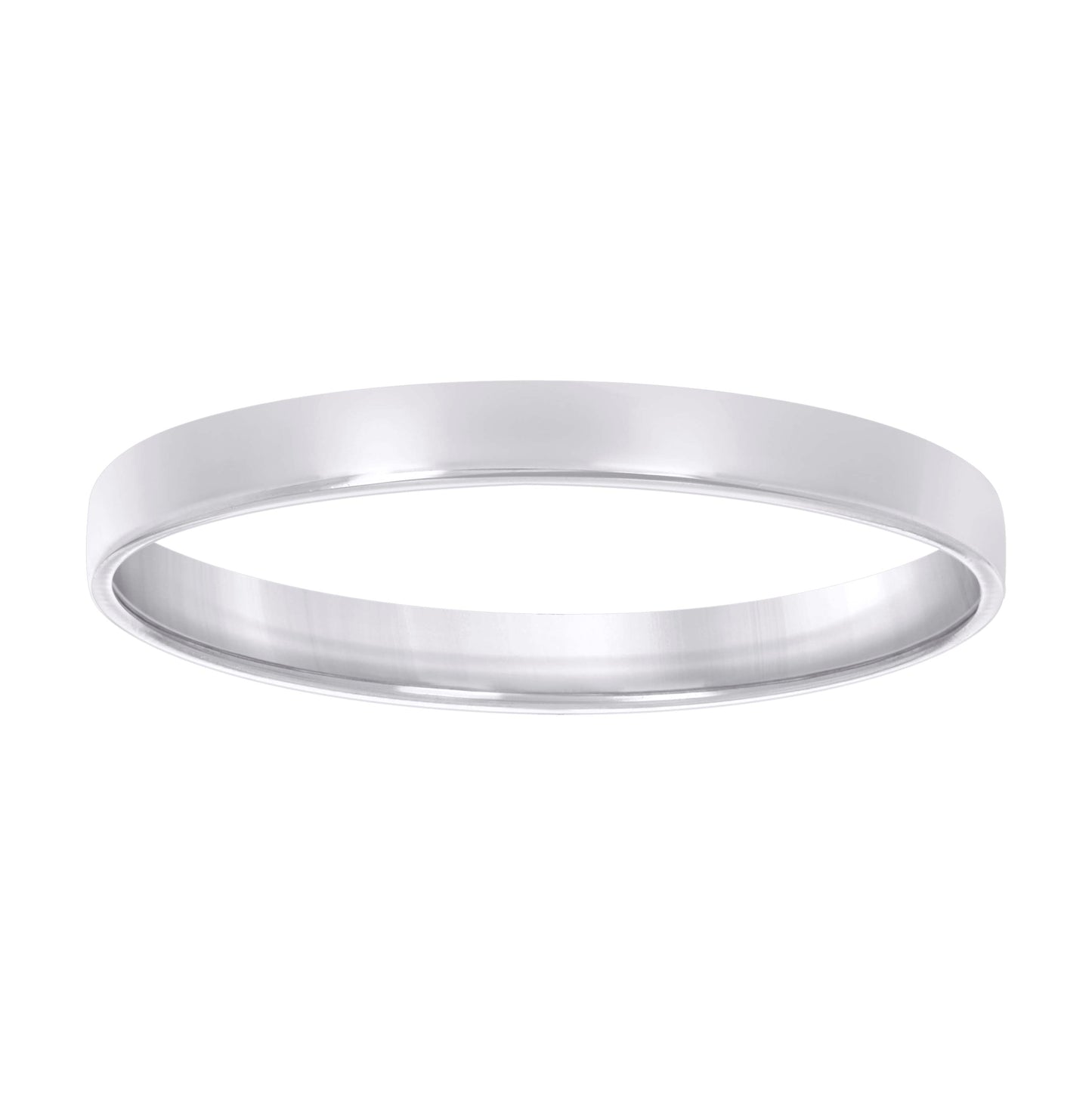 Sterling Silver Rhodium Plated Womens Comfort Fit Bridal Anniversary Engagement Wedding Band Ring