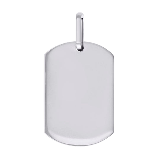 Stainless Steel Mens Dog Tag Pendant