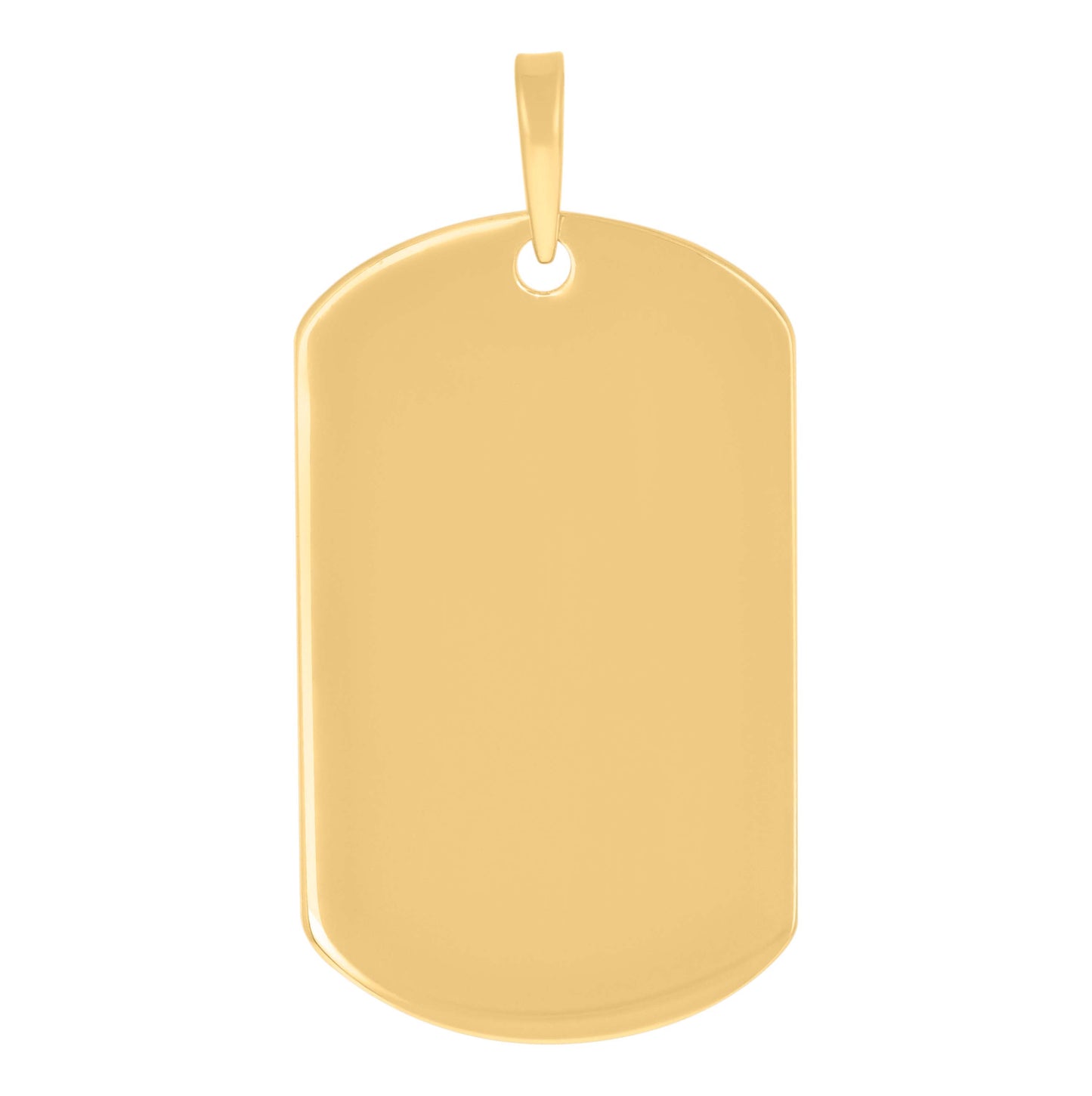 Sterling Silver Mens Dog Tag Engraveable Charm Pendant