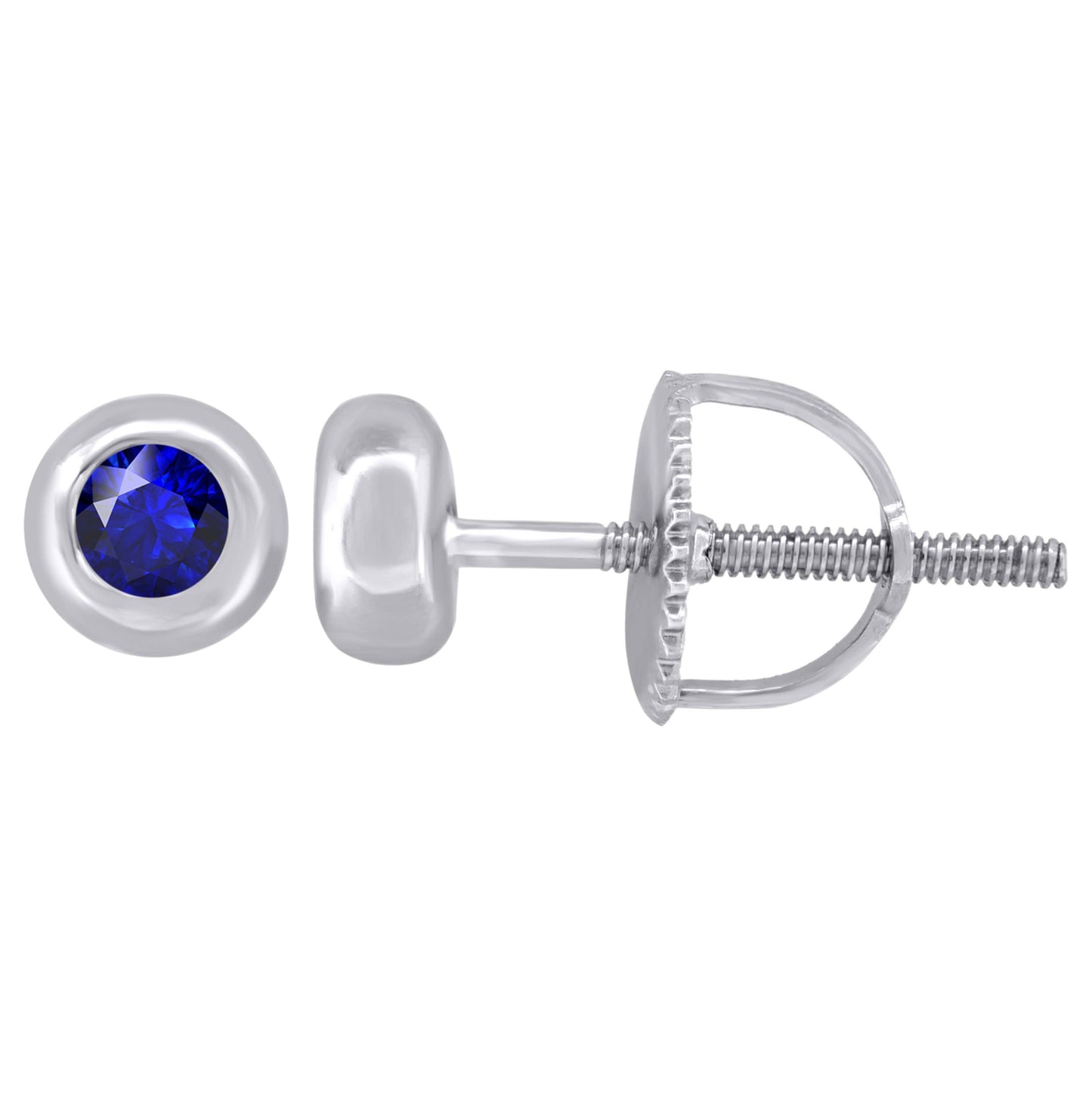 Sterling Silver Womens Cubic-Zirconia Round Fashion Stud Earrings