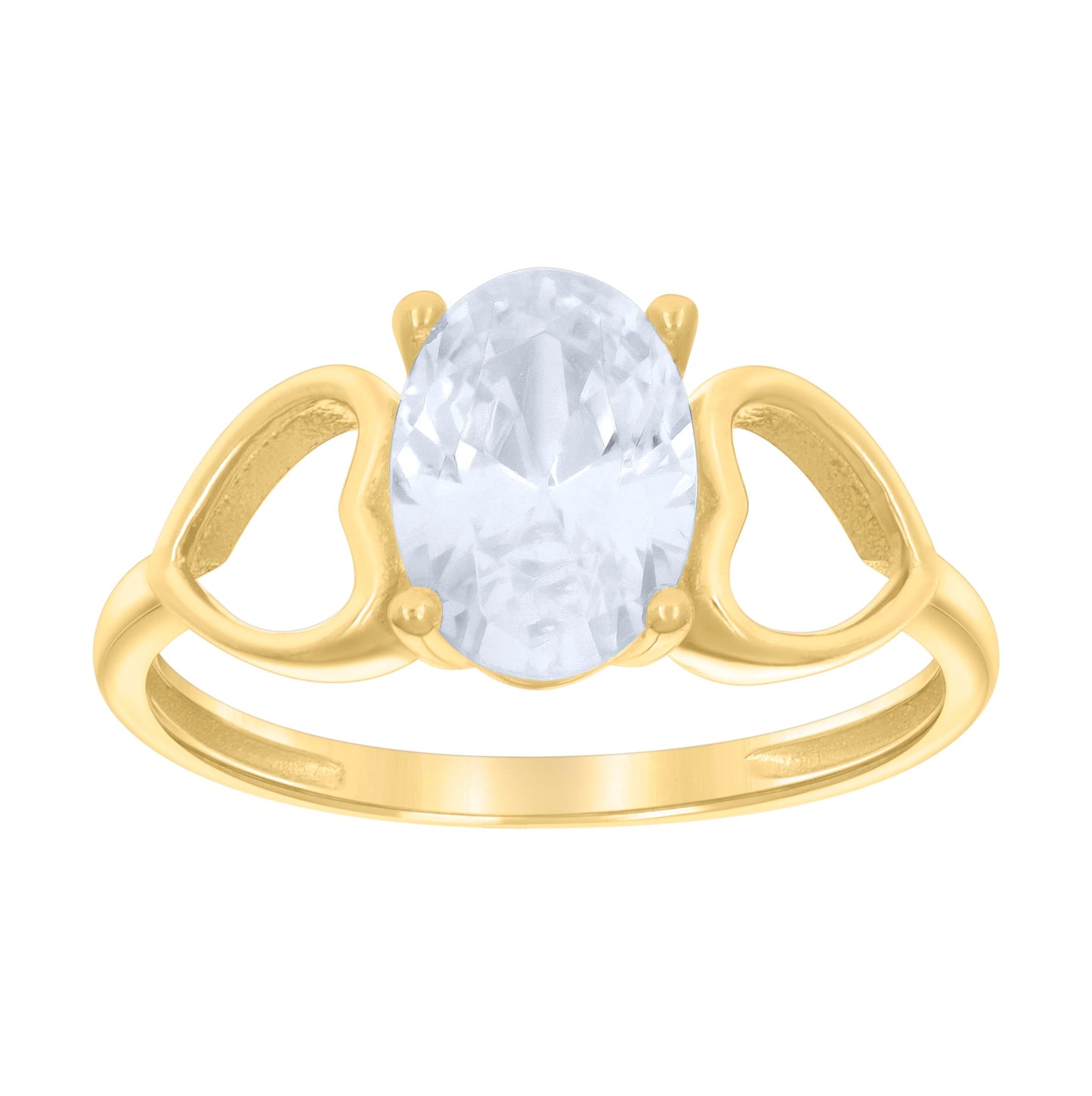 Sterling Silver Yellow-Tone Unisex Princess-Cut Cubic-Zirconia Square Stud Earrings