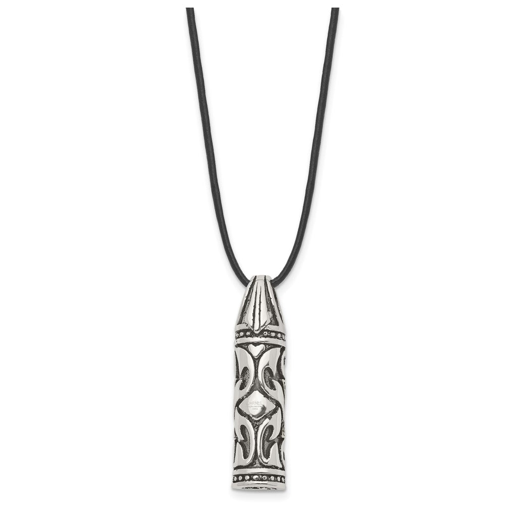Stainless Steel Antiqued/Polished Yellow IP Star of David Leather Cord Neck – Elegant Jewelry Gift for Birthday, Anniversary, Engagement, Wedding