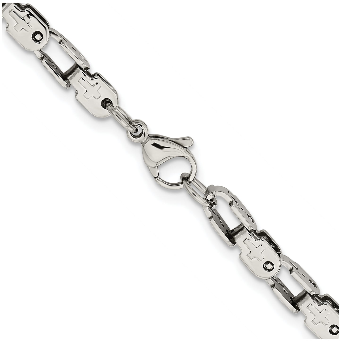 Chisel Stainless Steel Polished 24 inch Fancy Link Chain