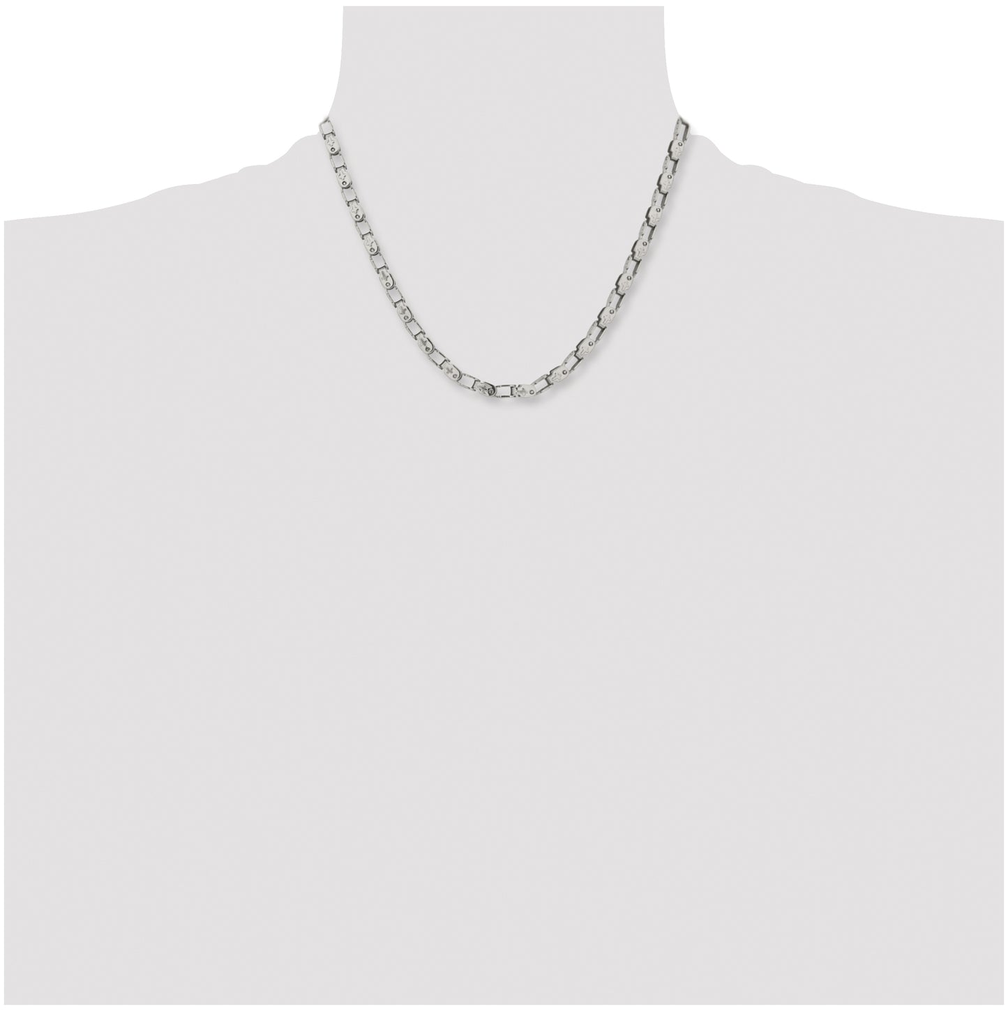 Chisel Stainless Steel Polished 18 inch Fancy Link Chain