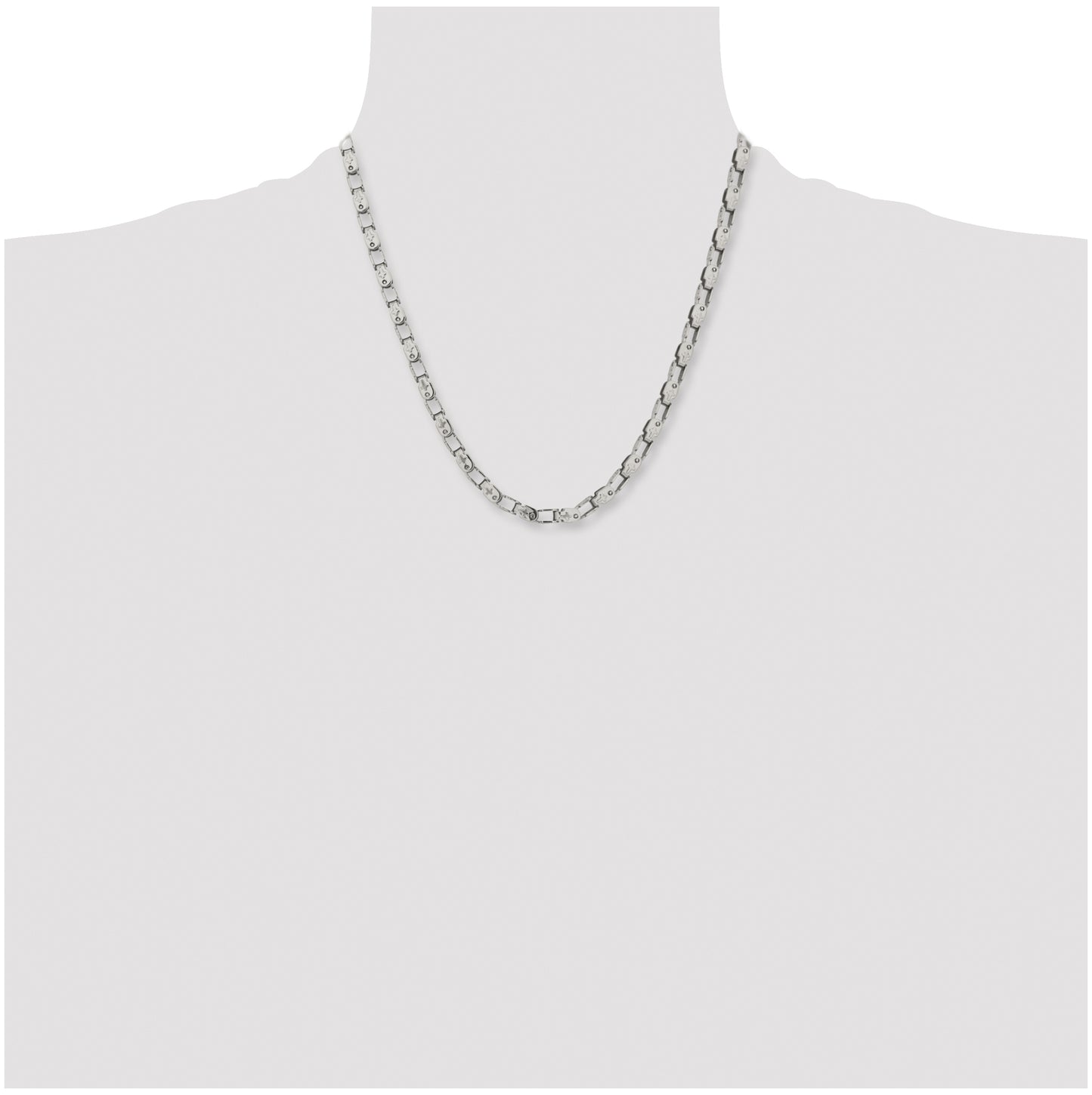 Chisel Stainless Steel Polished 20 inch Fancy Link Chain