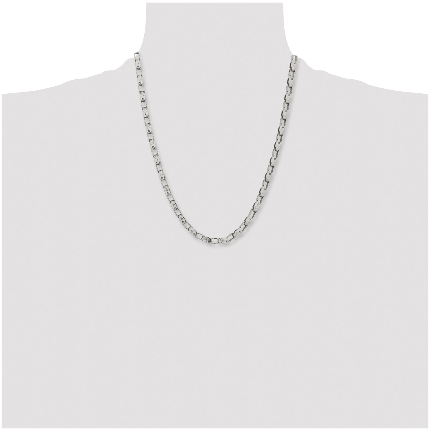 Chisel Stainless Steel Polished 22 inch Fancy Link Chain
