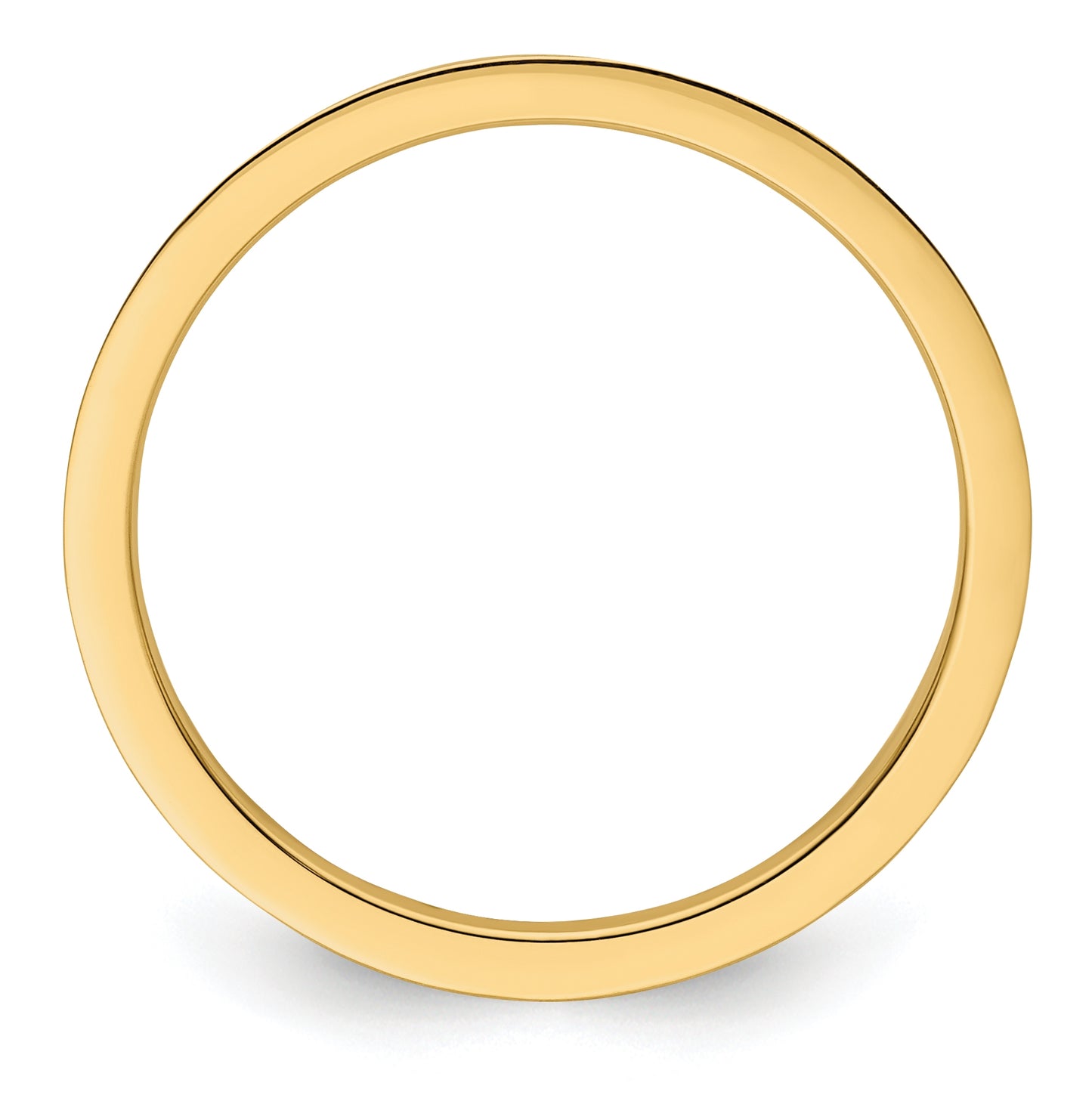 14K Yellow Gold 1.2mm Criss-Cross Pattern Stackable Band Size 4.5
