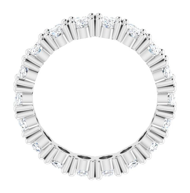 14K Yellow Or White Gold Oval 5 X 3 Mm Vs, F+  Polished Lab-Grown Diamond Eternity Band