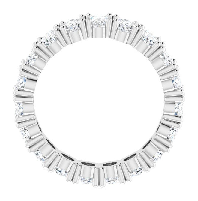 14K Yellow Or White Gold Oval 5 X 3 Mm Vs, F+  Polished Lab-Grown Diamond Eternity Band