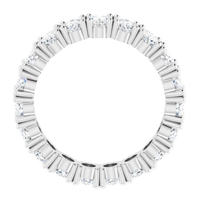 14K Yellow Or White Gold Oval 5 X 3 Mm Vs, F+  Polished Lab-Grown Diamond Eternity Band