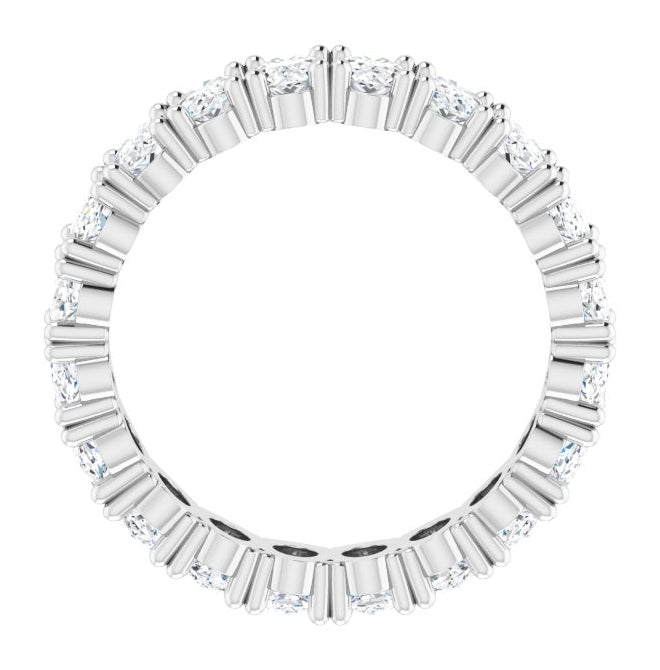 14K Yellow Or White Gold Oval 5 X 3 Mm Vs, F+  Polished Lab-Grown Diamond Eternity Band