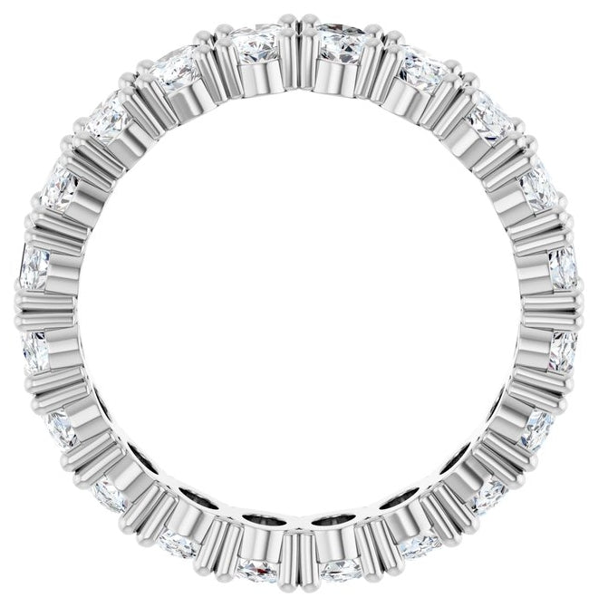14K Yellow Or White Gold Oval 5 X 3 Mm Vs, F+  Polished Lab-Grown Diamond Eternity Band