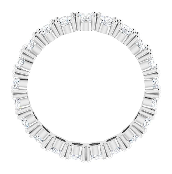 14K Yellow Or White Gold Oval 5 X 3 Mm Vs, F+  Polished Lab-Grown Diamond Eternity Band