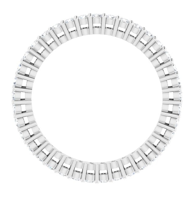 14K Yellow Or White Gold Round 1.5 Mm Vs, F+  Polished 1/2 Ctw Lab-Grown Diamond Eternity Band