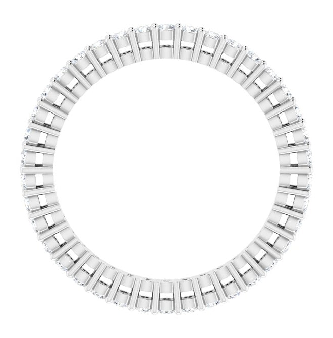 14K Yellow Or White Gold Round 1.5 Mm Vs, F+  Polished 1/2 Ctw Lab-Grown Diamond Eternity Band