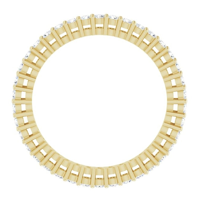 14K Yellow Or White Gold Round 1.5 Mm Vs, F+  Polished 1/2 Ctw Lab-Grown Diamond Eternity Band