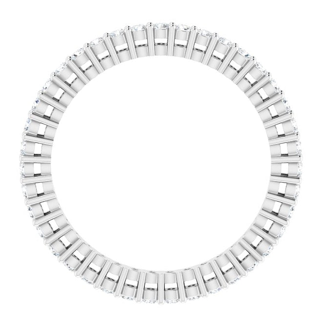 14K Yellow Or White Gold Round 1.5 Mm Vs, F+  Polished 1/2 Ctw Lab-Grown Diamond Eternity Band