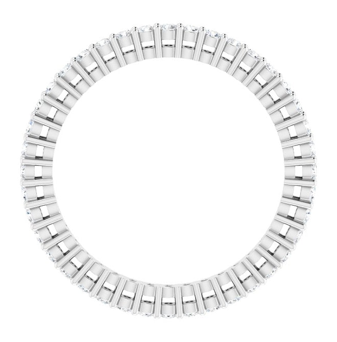 14K Yellow Or White Gold Round 1.5 Mm Vs, F+  Polished 1/2 Ctw Lab-Grown Diamond Eternity Band