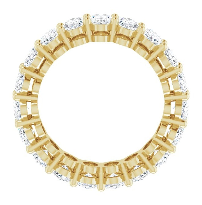 14K Yellow Or White Gold Oval 5 X 3 Mm Vs, F-G Polished Lab-Grown Diamond Eternity Band