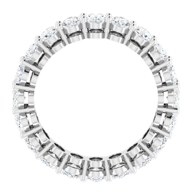 14K Yellow Or White Gold Oval 5 X 3 Mm Vs, F-G Polished Lab-Grown Diamond Eternity Band