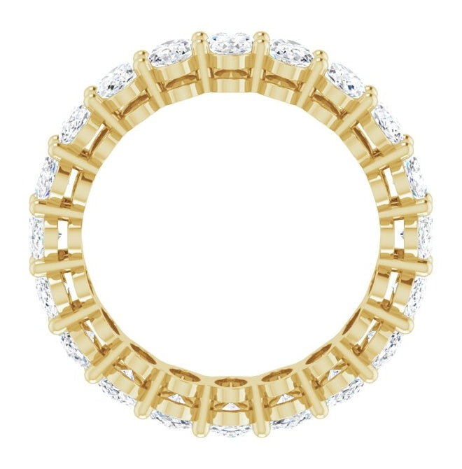 14K Yellow Or White Gold Oval 5 X 3 Mm Vs, F-G Polished Lab-Grown Diamond Eternity Band