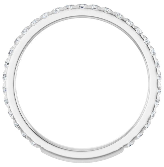 14K Yellow Or White Gold Round 1.5 Mm Polished 3/8 Ctw Lab-Grown Diamond Anniversary Band