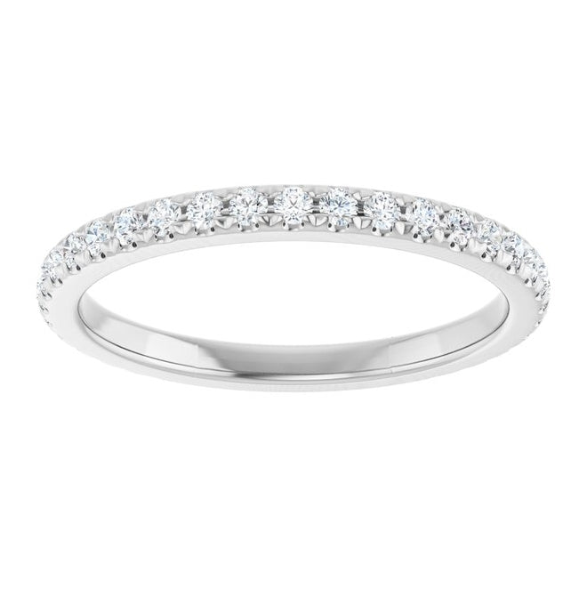 14K Yellow Or White Gold Round 1.5 Mm Polished 3/8 Ctw Lab-Grown Diamond Anniversary Band