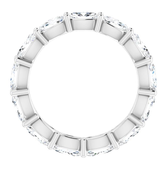 14K Yellow Or White Gold Oval 5 X 3 Mm Vs, F-G Polished 2 1/2 Ctw Lab-Grown Diamond Eternity Band