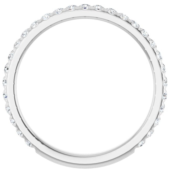 14K Yellow Or White Gold Round 1.5 Mm Polished 3/8 Ctw Lab-Grown Diamond Anniversary Band