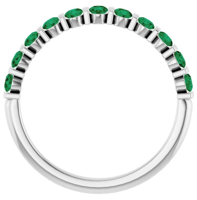 14K Yellow Or White Gold Round 2.25 Mm Polished Lab-Grown Anniversary Band