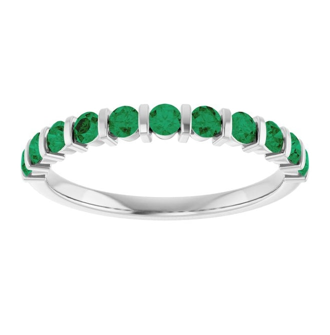 14K Yellow Or White Gold Round 2.25 Mm Polished Lab-Grown Anniversary Band