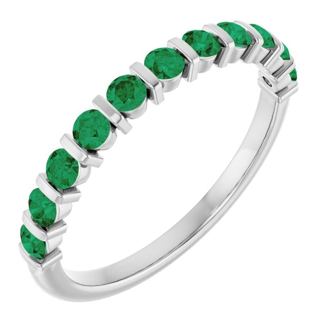 14K Yellow Or White Gold Round 2.25 Mm Polished Lab-Grown Anniversary Band
