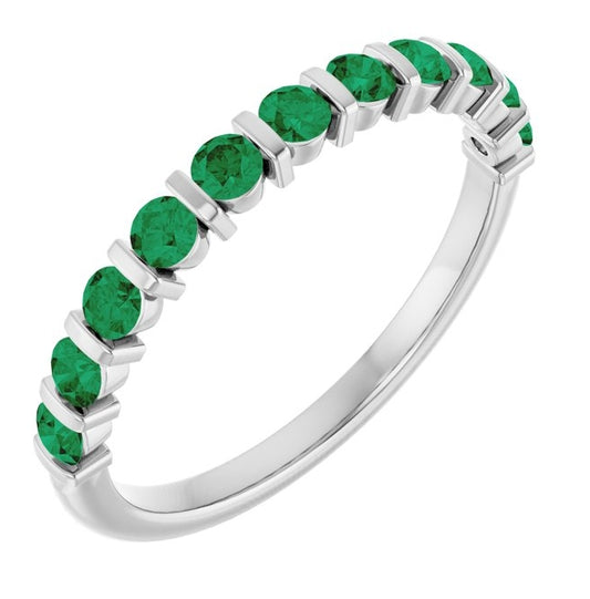 14K Yellow Or White Gold Round 2.25 Mm Polished Lab-Grown Anniversary Band