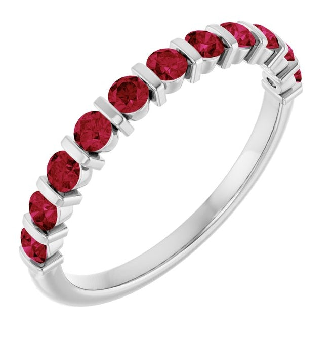 14K Yellow Or White Gold Round 2.25 Mm Polished Lab-Grown Anniversary Band
