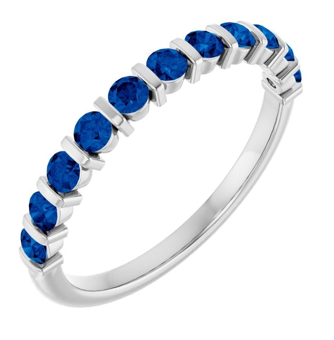 14K Yellow Or White Gold Round 2.25 Mm Polished Lab-Grown Anniversary Band