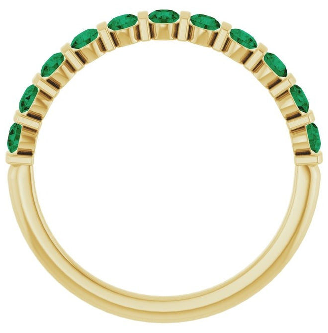 14K Yellow Or White Gold Round 2.25 Mm Polished Lab-Grown Anniversary Band