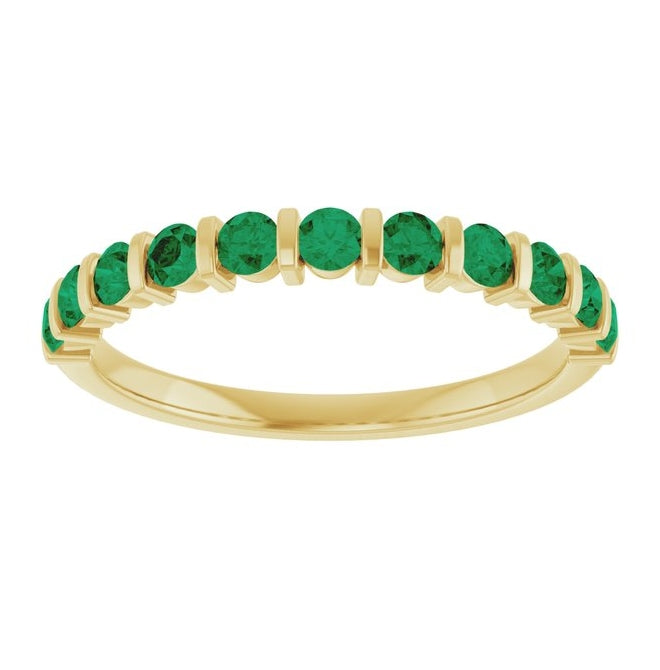 14K Yellow Or White Gold Round 2.25 Mm Polished Lab-Grown Anniversary Band