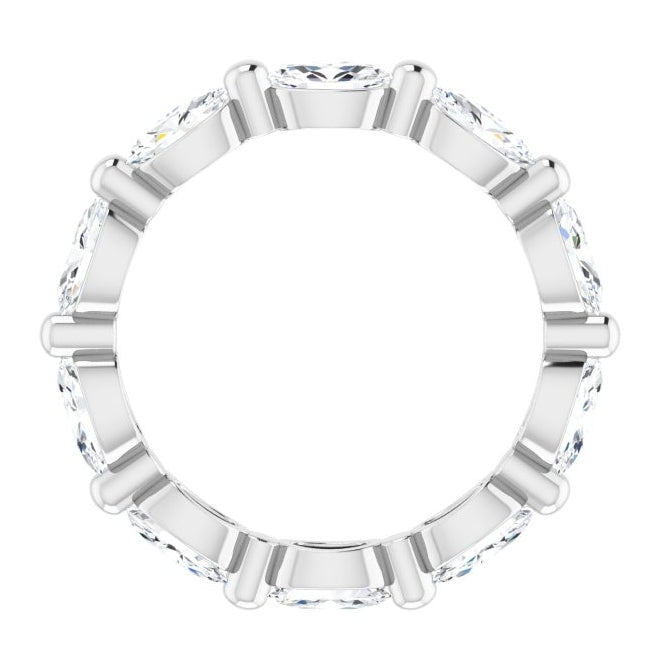 14K Yellow Or White Gold Oval 5 X 3 Mm Vs, F-G  Polished 1 9/10 Ctw Lab-Grown Diamond Eternity Band