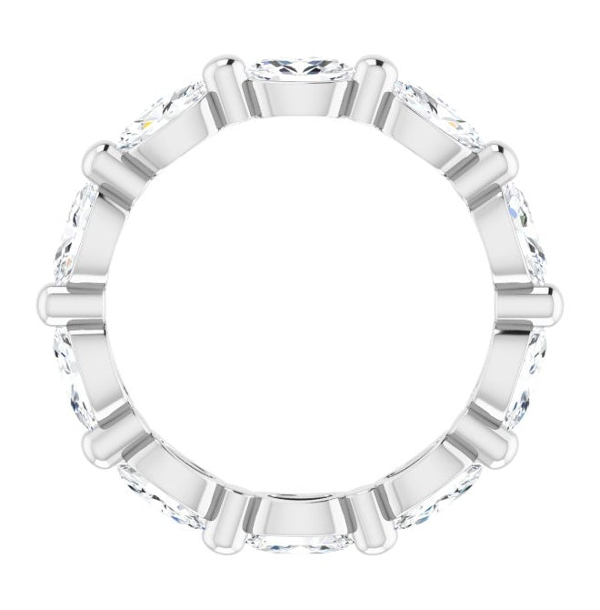 14K Yellow Or White Gold Oval 5 X 3 Mm Si1, Ghi  Polished 2 1/2 Ctw Natural Diamond Eternity Band