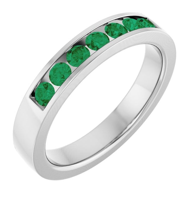 14K Yellow Or White Gold Round 2.5 Mm Polished Lab-Grown Anniversary Band, Size 7