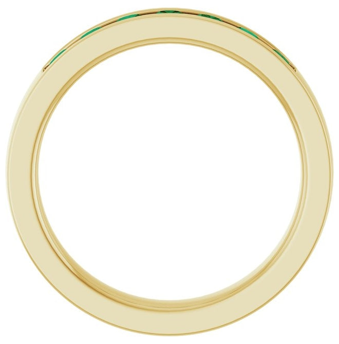 14K Yellow Or White Gold Round 2.5 Mm Polished Lab-Grown Anniversary Band, Size 7