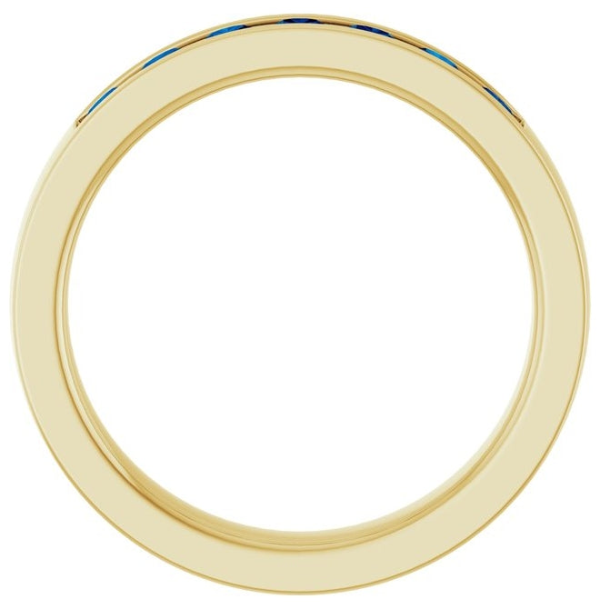 14K Yellow Or White Gold Round 2.5 Mm Polished Lab-Grown Anniversary Band, Size 7