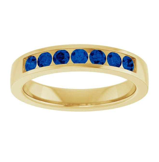 14K Yellow Or White Gold Round 2.5 Mm Polished Lab-Grown Anniversary Band, Size 7