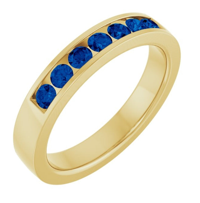 14K Yellow Or White Gold Round 2.5 Mm Polished Lab-Grown Anniversary Band, Size 7