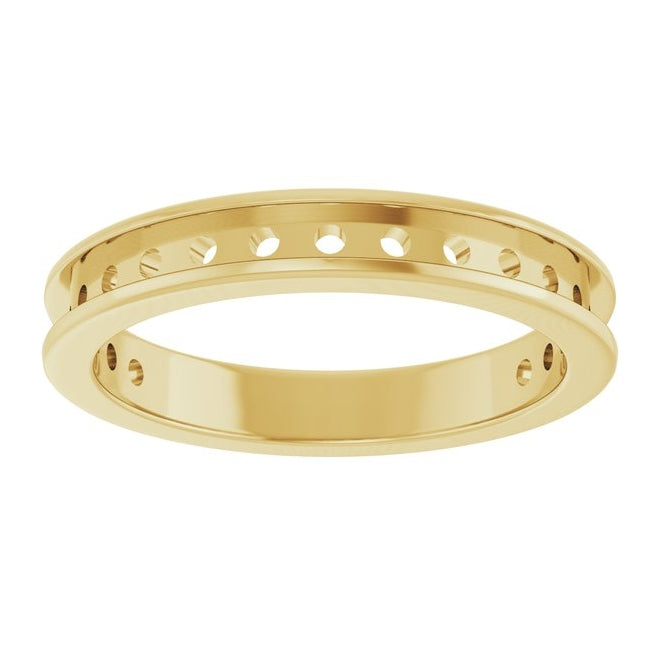 14K Yellow Or White Gold Mm Vs, F+ Polished  Lab-Grown Diamond Anniversary Band