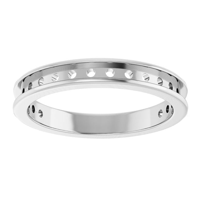 14K Yellow Or White Gold Mm Vs, F+ Polished  Lab-Grown Diamond Anniversary Band