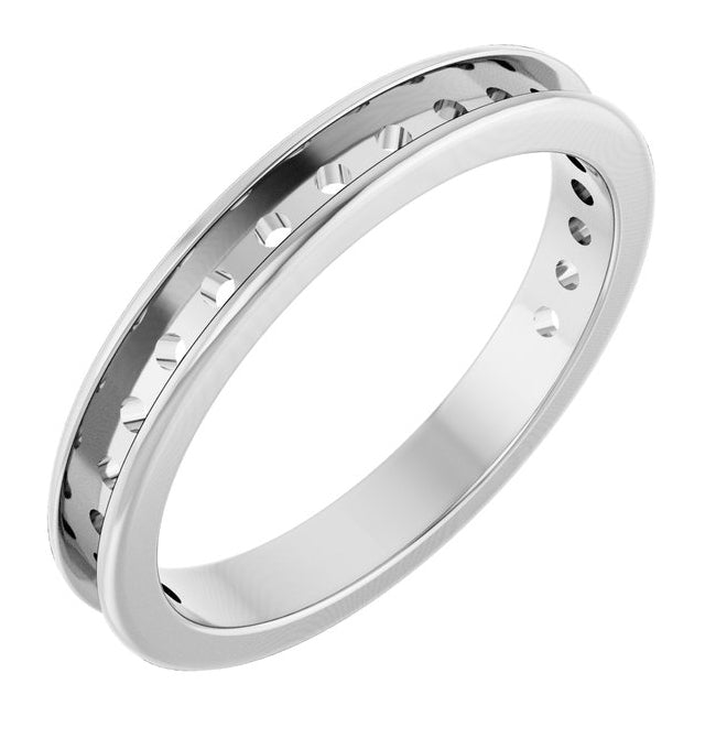 14K Yellow Or White Gold Mm Vs, F+ Polished  Lab-Grown Diamond Anniversary Band