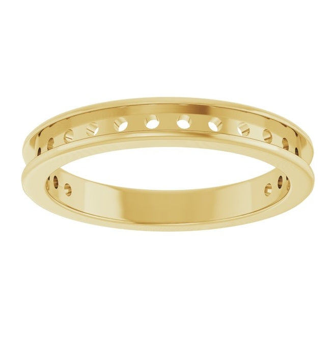 14K Yellow Or White Gold Mm Vs, F+ Polished  Lab-Grown Diamond Anniversary Band