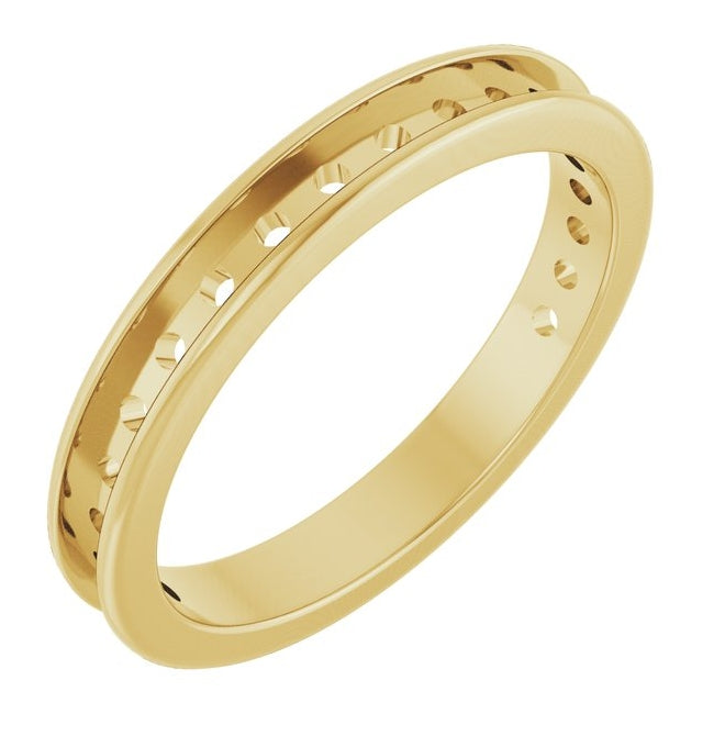 14K Yellow Or White Gold Mm Vs, F+ Polished  Lab-Grown Diamond Anniversary Band